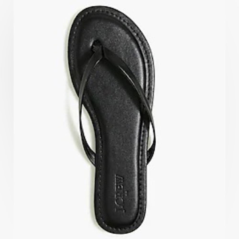 J.Crew Factory flip flops. Black. Pics copied from website.